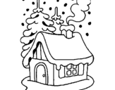Dibujo de Casa en la neu 