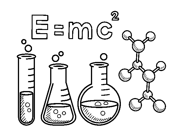 Dibuix de Classe de química per Pintar on-line