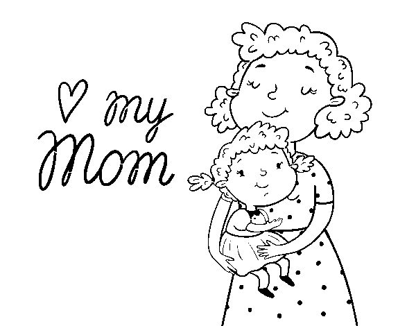 Dibuix de Estimo a la meva mare per Pintar on-line