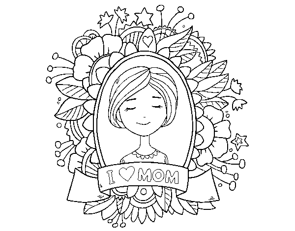 Dibuix de Homenatge a totes les mares per Pintar on-line