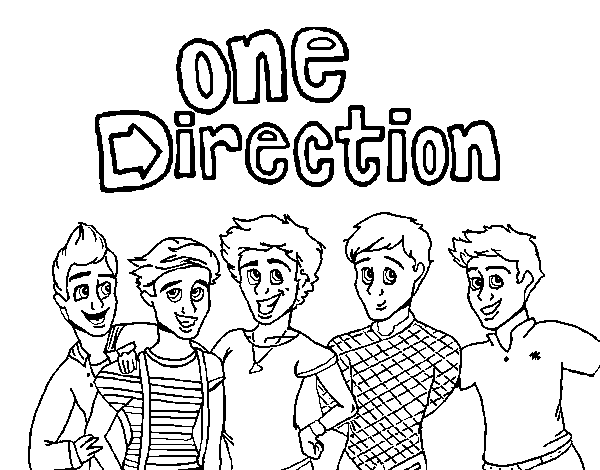 Dibuix de One Direction 3 per Pintar on-line