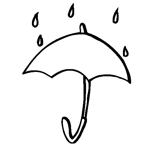 Dibuix de Paraigües per Pintar on-line