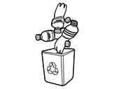 Dibujo de Reciclatge d'ampolles