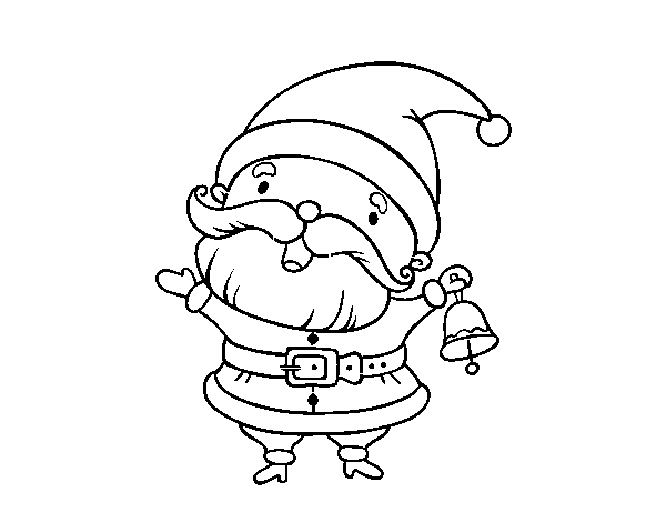 Dibuix de Santa per Pintar on-line