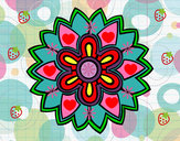 Dibuix Mandala amb forma de flor Weiss pintat per Carly45