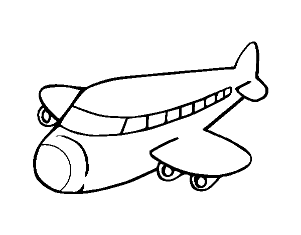 Dibuix de Avió boeing per Pintar on-line