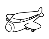 Dibuix de Avió boeing per pintar