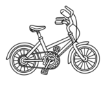 Dibuix de Bicicleta per a nens per pintar