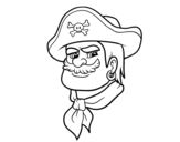 Dibuix de Cap de pirata per pintar
