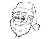 Dibuix de Cara de Santa Claus per pintar