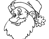 Dibuix de Cara del Pare Noel per pintar