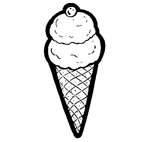 Dibuix de Cucurutxo de gelat per Pintar on-line