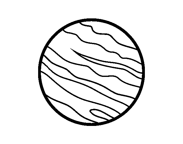 Dibuix de El planeta Júpiter per Pintar on-line