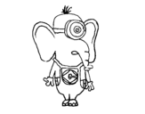 Dibuix de Elefant Minion per pintar