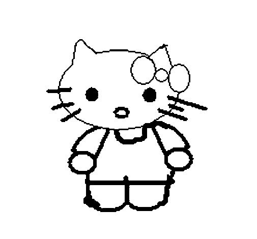 Dibuix de Kitty per Pintar on-line