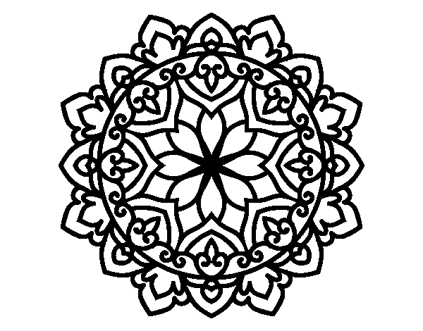 Dibuix de Mandala celta per Pintar on-line