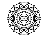 Dibuix de Mandala meditació per pintar