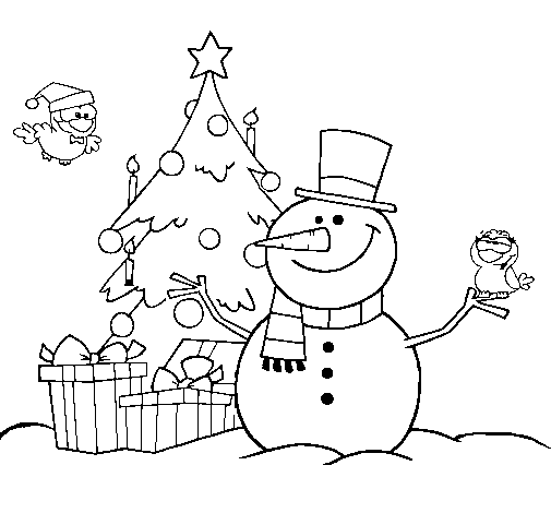 Dibuix de Nadal II per Pintar on-line