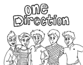Dibuix de One Direction 3 per pintar