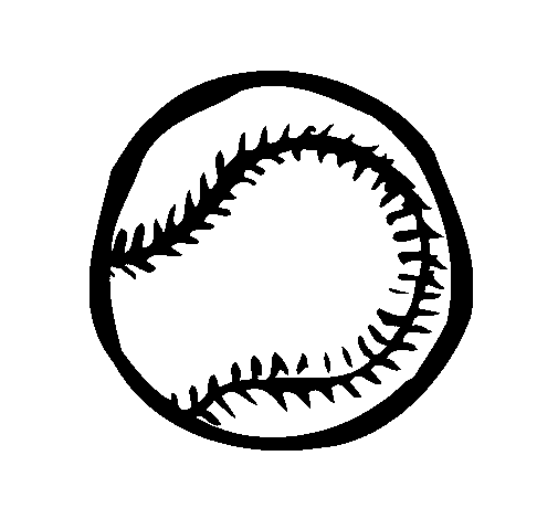 Dibuix de Pilota de beisbol  per Pintar on-line