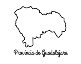 Dibuix de  Província de Guadalajara per pintar