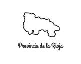 Dibuix de Província de La Rioja per pintar