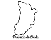 Dibuix de Província de Lleida per pintar