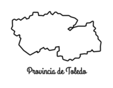Dibuix de Província de Toledo per pintar