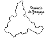 Dibuix de Província de Zaragoza per pintar