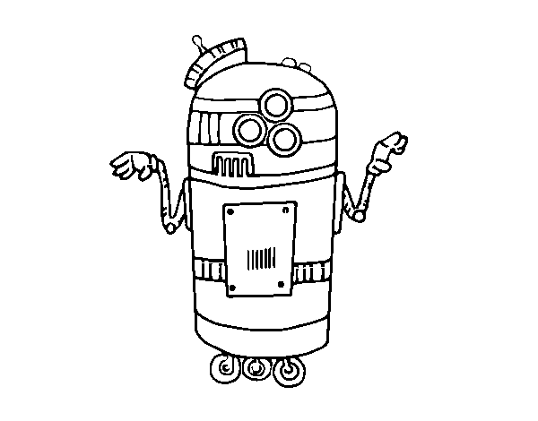 Dibuix de Robot en servei per Pintar on-line