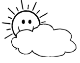 Dibujo de Sol i núvol