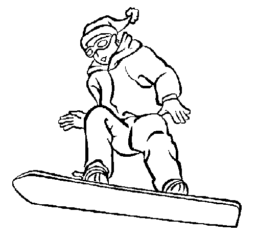 Dibuix de Surf de neu per Pintar on-line