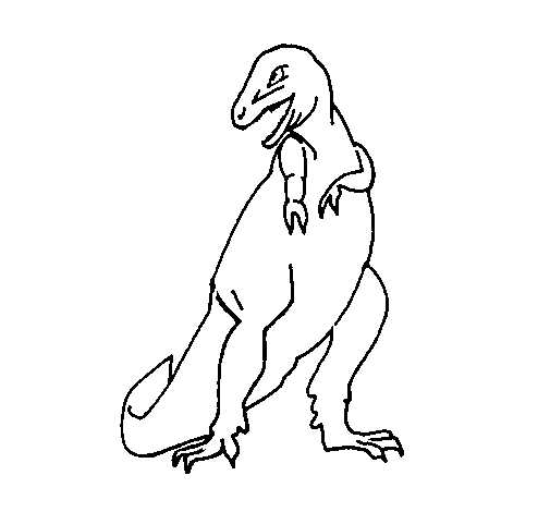 Dibuix de Tiranosaurios rex  per Pintar on-line