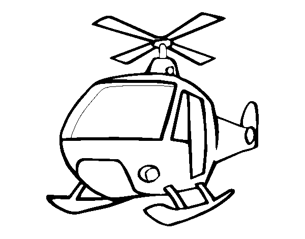 Dibuix de Un Helicòpter per Pintar on-line