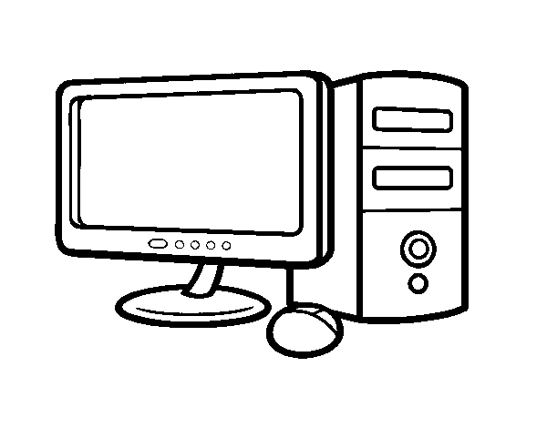Dibuix de Un ordinador per Pintar on-line